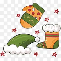 可爱圣诞手套帽子-空若网 可爱圣诞手套帽子-空若网