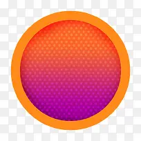 橙色圆形扁平渐变-空若网 橙色圆形扁平渐变-空若网