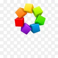 彩色立方体-空若网 彩色立方体-空若网