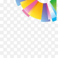 彩色的半圆图形-空若网 彩色的半圆图形-空若网