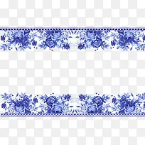 青花装饰背景边框-空若网 青花装饰背景边框-空若网