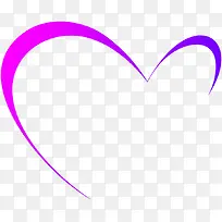 粉紫缺口爱心-空若网 粉紫缺口爱心-空若网