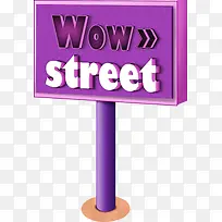 紫色立体标牌-空若网 紫色立体标牌-空若网