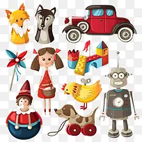 卡通动物与机器人-空若网 卡通动物与机器人-空若网