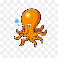 矢量卡通简洁扁平化章鱼png-空若网 矢量卡通简洁扁平化章鱼png-空若网