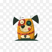 布艺插画狗狗-空若网 布艺插画狗狗-空若网