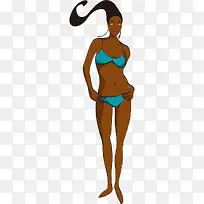 卡通黑人美女-空若网 卡通黑人美女-空若网