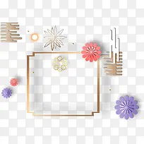 春节多彩花朵剪纸-空若网 春节多彩花朵剪纸-空若网