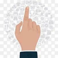 矢量手绘手指-空若网 矢量手绘手指-空若网