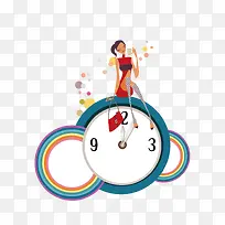 女装时尚前沿人物矢量图-空若网 女装时尚前沿人物矢量图-空若网