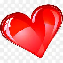 红色手绘卡通亮光爱心-空若网 红色手绘卡通亮光爱心-空若网
