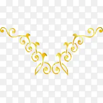 金色对称亮光边框-空若网 金色对称亮光边框-空若网