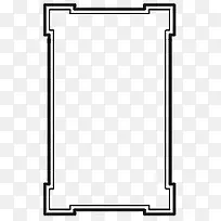古风简洁边框镂空长方形-空若网 古风简洁边框镂空长方形-空若网