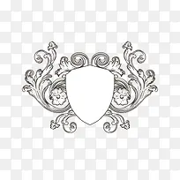 矢量古典盾牌-空若网 矢量古典盾牌-空若网