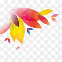 抽象彩色叶子-空若网 抽象彩色叶子-空若网