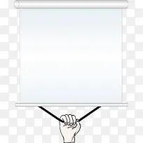 手拉白色窗帘矢量-空若网 手拉白色窗帘矢量-空若网