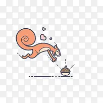 扁平化卡通松鼠-空若网 扁平化卡通松鼠-空若网