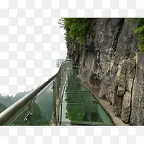 张家界悬崖边上的玻璃小路-空若网 张家界悬崖边上的玻璃小路-空若网