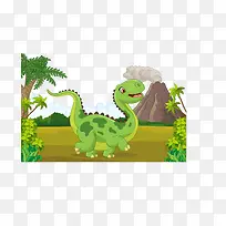 矢量手绘可爱的恐龙-空若网 矢量手绘可爱的恐龙-空若网