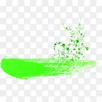 粽情端午节笔刷绿色树枝-空若网 粽情端午节笔刷绿色树枝-空若网