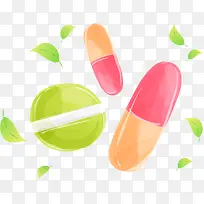 手绘胶囊药品-空若网 手绘胶囊药品-空若网