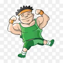 矢量卡通健身达人-空若网 矢量卡通健身达人-空若网