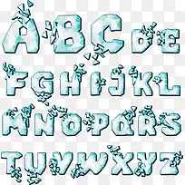 抽象雪花字母数字-空若网 抽象雪花字母数字-空若网