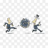 矢量禽流感传染插画-空若网 矢量禽流感传染插画-空若网