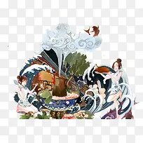 ��ʳ�廭-������