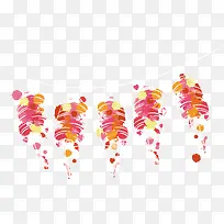 水彩墨点拼图灯笼-空若网 水彩墨点拼图灯笼-空若网