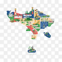 扁平化生活场景-空若网 扁平化生活场景-空若网