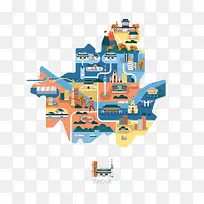 创意扁平化生活场景-空若网 创意扁平化生活场景-空若网