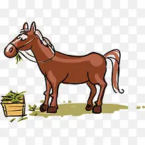 喂马png矢量素材-空若网 喂马png矢量素材-空若网