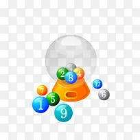 彩色数字小球-空若网 彩色数字小球-空若网