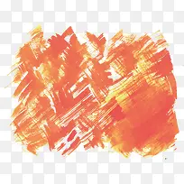 橘色涂鸦笔刷花纹-空若网 橘色涂鸦笔刷花纹-空若网
