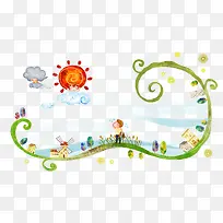 艳阳高照插画-空若网 艳阳高照插画-空若网