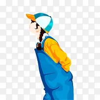 卡通学生少女-空若网 卡通学生少女-空若网