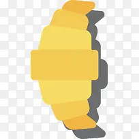 扁平化早餐牛角包素材-空若网 扁平化早餐牛角包素材-空若网