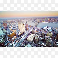 国外城市高空俯视摄影图-空若网 国外城市高空俯视摄影图-空若网