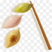 树叶陶瓷餐具筷子-空若网 树叶陶瓷餐具筷子-空若网