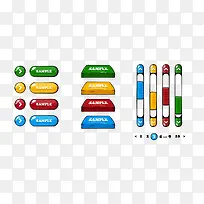 游戏UI卡通按钮-空若网 游戏UI卡通按钮-空若网