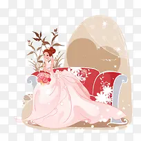 穿婚纱手拿捧花的新娘-空若网 穿婚纱手拿捧花的新娘-空若网