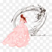 穿婚纱的美丽新娘-空若网 穿婚纱的美丽新娘-空若网