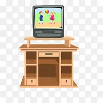 手绘电视桌子-空若网 手绘电视桌子-空若网