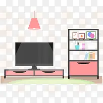 矢量客厅电视-空若网 矢量客厅电视-空若网