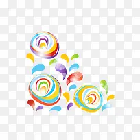 彩色抽象花朵-空若网 彩色抽象花朵-空若网