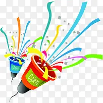 彩色卡通惊喜彩带-空若网 彩色卡通惊喜彩带-空若网