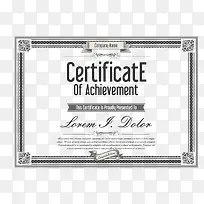 矢量复古奖状授权书边框装饰模板-空若网 矢量复古奖状授权书边框装饰模板-空若网