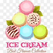 矢量可爱冰淇淋元素-空若网 矢量可爱冰淇淋元素-空若网