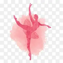 粉色水彩芭蕾舞-空若网 粉色水彩芭蕾舞-空若网